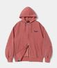 Columbia University Ny Street Tail Dyeing Fleece Zip-Up Hoodie_Red