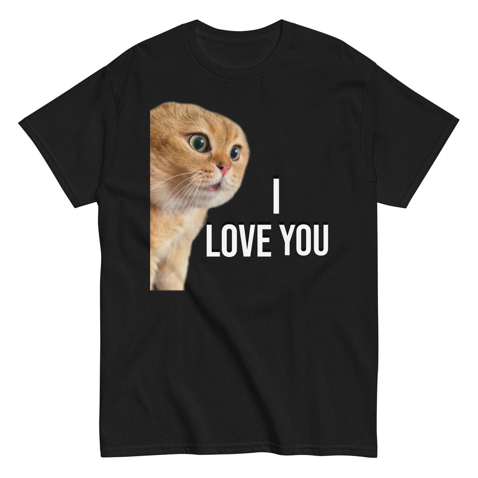 Talking Meme Cat, Funny T-Shirt. Viral Gif, Viral Video, Gift For Partner S