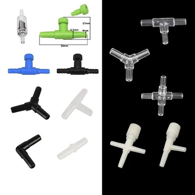 10Pcs 4Mm Aquarium Air Control Valve Tap Aquarium Fish Tank Air Pump Connector Control Valve Air Pipe Tube For Aquarium
