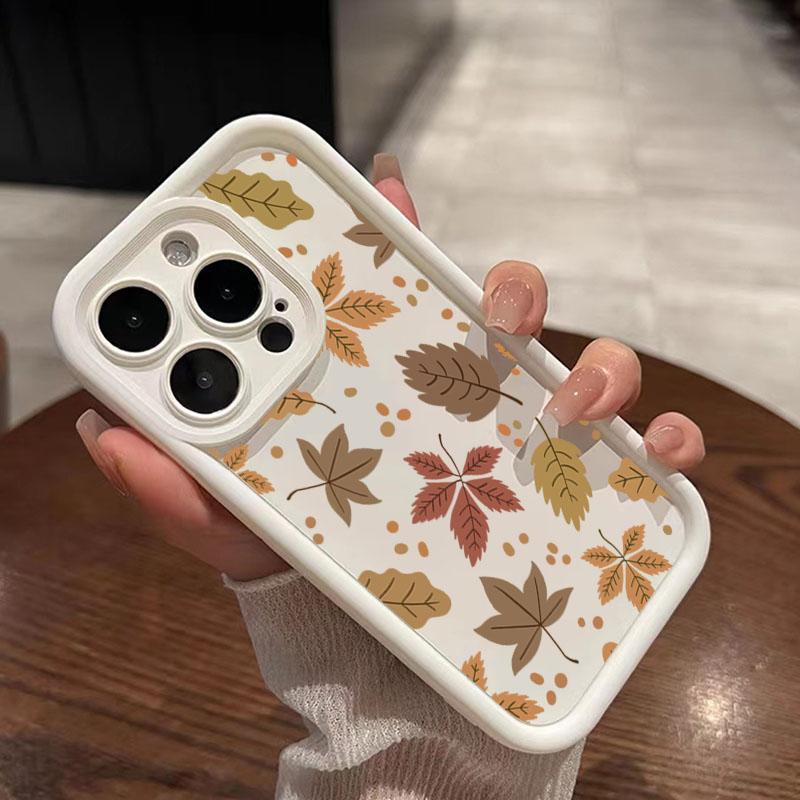 Autumn Leaves Artistic Silicone Phone Case For Xiaomi Redmi Note 14 13 12 Pro Plus 5G 12S 11 10 Redmi 13 12 14C 13C 12C 4G Cover