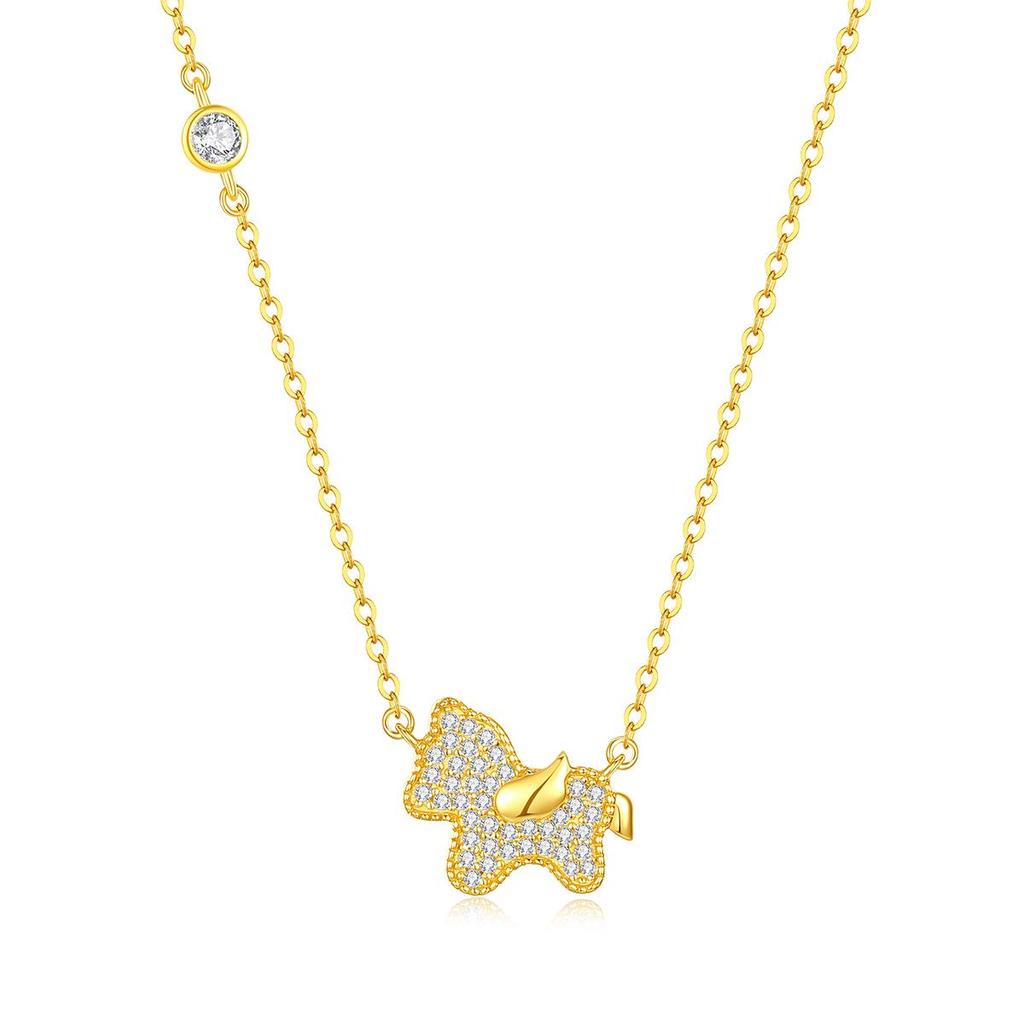 Star City Pony Necklace: Women's S925 Sterling Silver, Luxurious Versatile Design, Clavicle Chain Jewelry