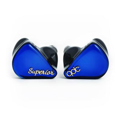 Qdc SUPERIOR Azure Blue with 10mm Single Dynamic Coaxial Dual Magnetic Circuit Dual Cavity Structure IEM2pin Connector Adopted High Resolution