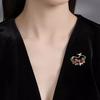 Retro Blume Zweig Vogel Brosche High-End Weiblich Zarte Iris Vogel Brosche Nische Design Anstecknadel Kleidung Accessoires