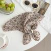 Silk scarf new fashion neck protection small shawl retro literary scarf double-sided floral headscarf headband cotton and linen square scarf