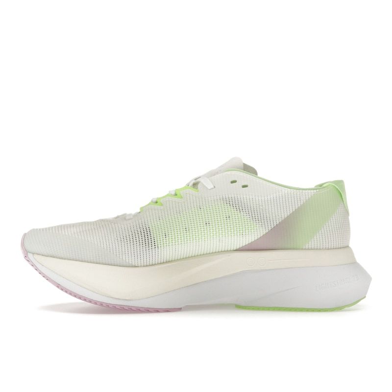 Adidas Adizero Boston 12 Biały Zielony Iskra Męskie Sneakersy Chmura-Biały Rdzeń-Czarny IG3321