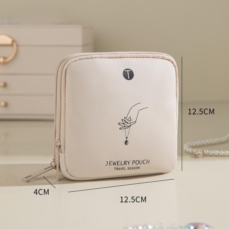 Elegant Multi Compartment Jewelry Box Portable Protective Travel Case for Luggage Travel Gift Idea Jewelry Storage Pouch
