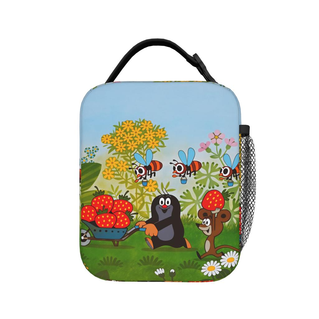 Czech Cartoon Krtek Mole Lunch Bag For Adult Lunch Box Casual Picnic Cooler Bag Portable Zipper Oxford Thermal Lunch Bags
