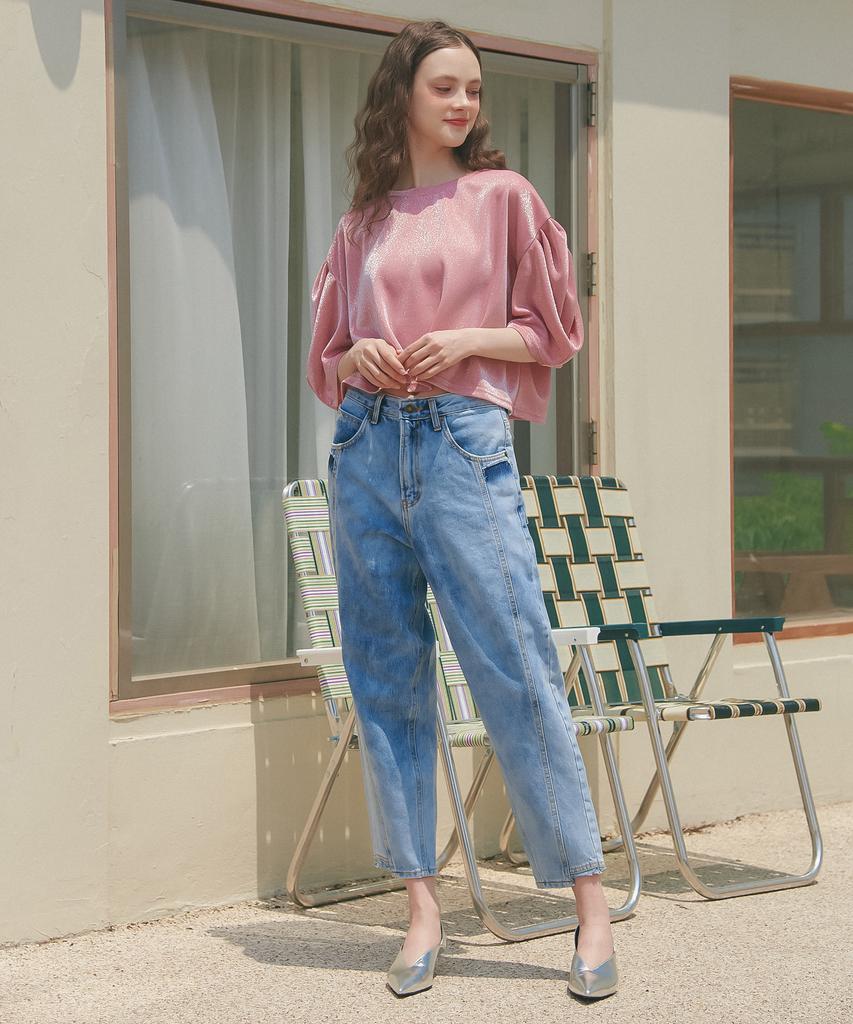 UNKNOWN PLANET Up-233 Water Wash Boyfit Pants