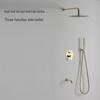 Xuan Yong Gold 3-Function 12-inch Ceiling Outlet Concealed Shower Set