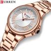 CURREN 9091 Steel Band Watch Simple Women's Roman Style Compact Fashionable Men's and Women's Watch Waterproof