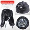 Winter Thickened Plush Cold Cotton Hard Hat Outdoor Warm ABS Construction Site Power Smash Ear Protector Lei Feng Hat
