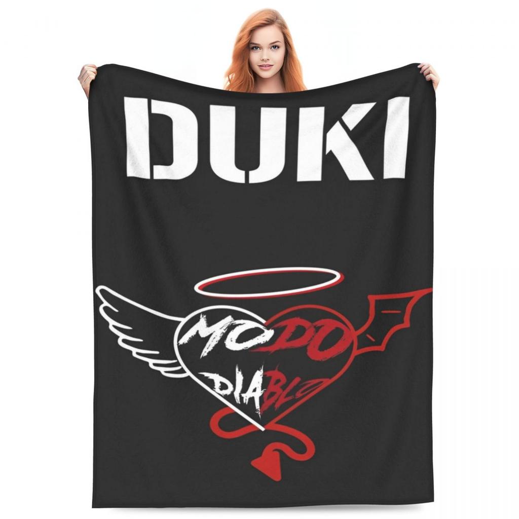 Duki Fleece Throw Blanket Reggaeton Latin Trap Pop Rap Blanket for Bedding Office Lightweight Bedspread