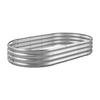 Metal Raised Garden Bed, 1.8 X 0.9 X 0.3 M Outdoor Galvanized Planter Garden Box, Open Bottom Design, Large Planter Raised Bed for Growing Vegetables,
