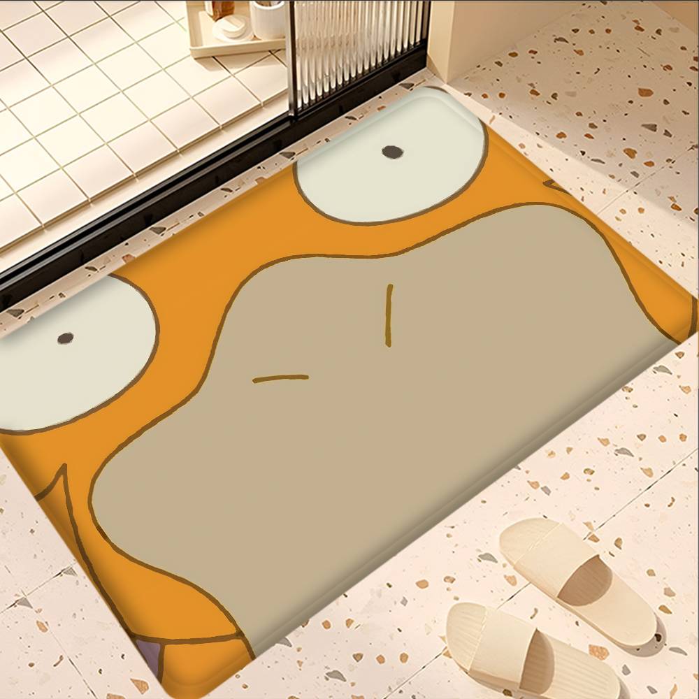 Cartoon P-Psyduck Door Mat Washable Non-Slip Living Room Sofa Chairs Area Mat Kitchen Doormat Area Rug