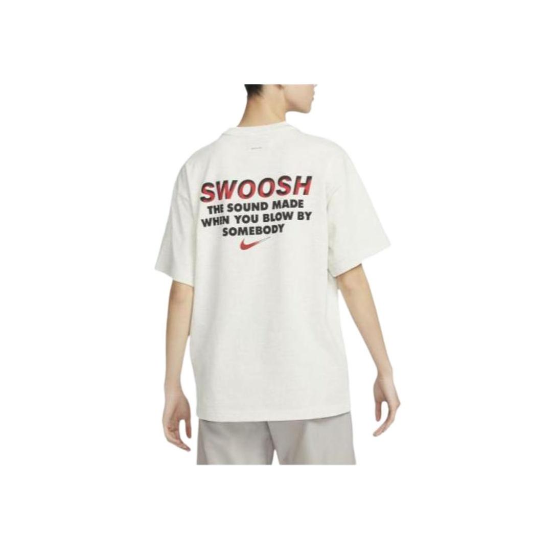 

Nike Letter Logo Pattern Printed Round Neck Pullover Short Sleeve T-Shirt Unisex T-Shirts Oatmeal FB2730-141 S