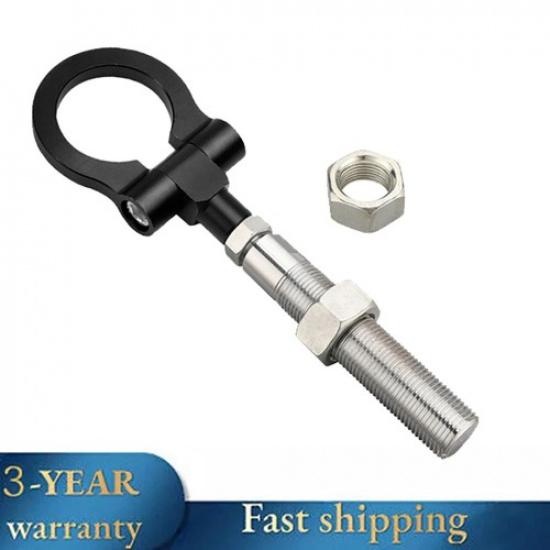 For Jeep Renegade Patriot Cherokee BLACK Folding Ring Heavy Duty Tow Hook Kit