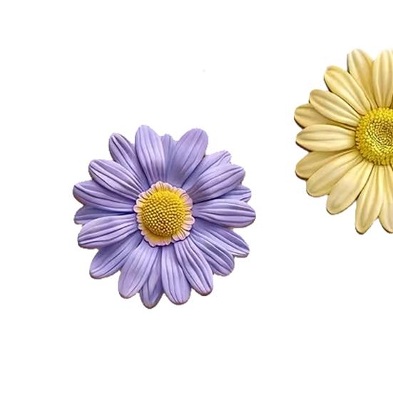 3 Pcs Spring Wildflower Wall Art 2D Wooden Flower Outdoor Hanging Wall Sculpture for Garden Patio Fence Home Wall Decor