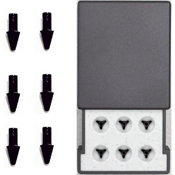 [Original Tips] 6PCS Remarkable Paper Pro Pen Tips Replacement Tibs for Remarkable Paper Pro Pen Nibs, Carbon-Filled Nibs Tips/Nibs with Storage Box 6*Paper Pro Pen Tips-Blac