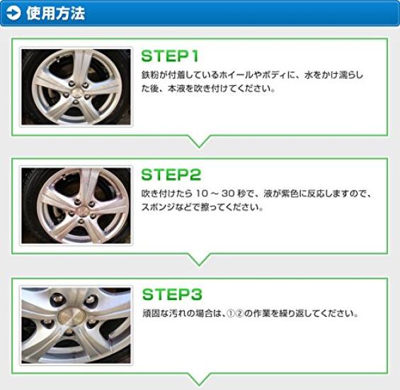 Ripica Wheel Iron Cleaner 500ml H001 &