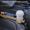 Car Seat Gap Filler Set Of 2, Upgraded Car Side Seat Gap Fillers With Organizer, Cup Holder & Hook Function, Erts Between Front Seats Console Catcher