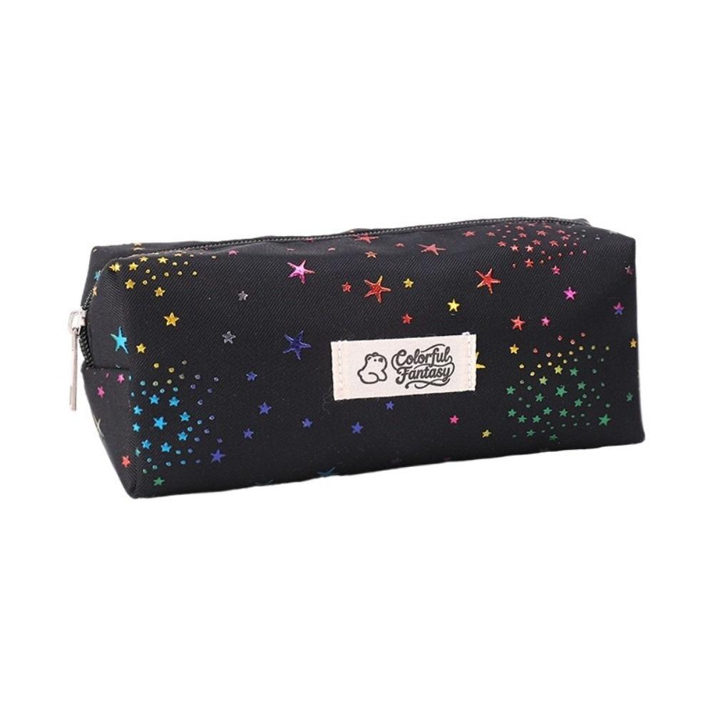 Shining Star Print Pen Bag Large Capacity Stationery Bag Durable Pencil Pouch  Gift