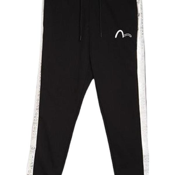 Evisu Rfid Reflective Heat Transfer Casual Pants Men bottoms Black 1EAGNM9SP447XX