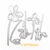 2pc Miexd Leaves and Five-petaled Floret Metal Cutting Dies DIY Scrapbooking Embossing Paper Photo Album Stamps Crafts Templates Mould Stencils