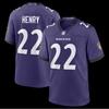Baltimore Ravens 22 Henry Football Jersey Game Uniform Fans S-XXXL
