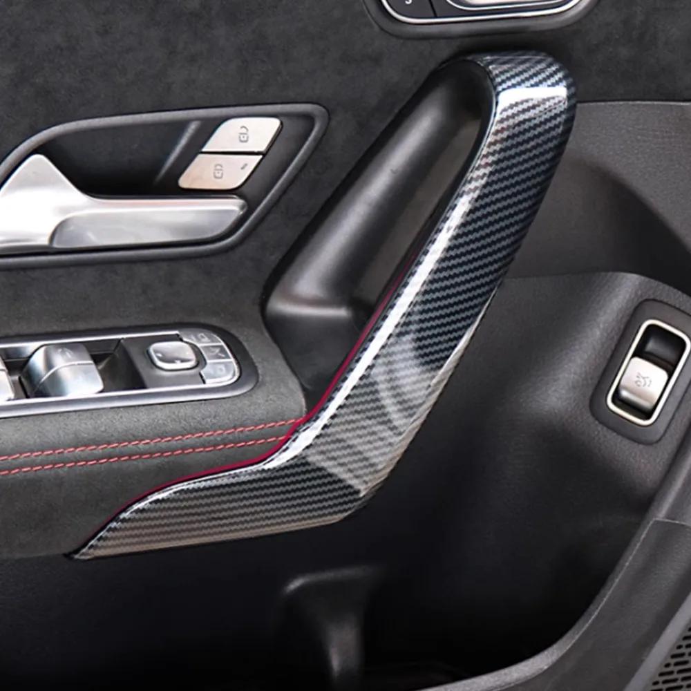 Car Inner Door Armrest Handle Panel Frame Trim Stickers For Mercedes Benz A Class W177 CLA C118 2019-2024 Car Accessory BFGIJ1