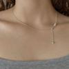 Three Pearl Drop Necklace