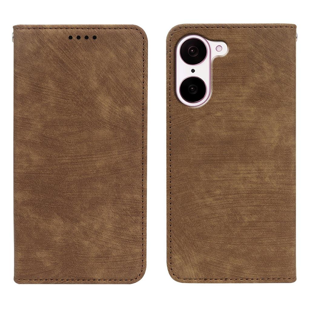 For OnePlus Ace 5 Racing 5G/Nord CE 5G Case Strong Magnetic Leather Wallet Phone Cover with Striped Texture