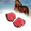 Fetlock Horse Boots Lightweight Breathable Wearproof Horse Hind Leg Boots for Horse Accessories Red