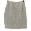 Givenchy Wool Check Pattern Skirt Suit Setup 38 Gray Women Used