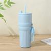 Large capacity 111 stainless steel thermos cup boys accompanying coffee cup children 1011 new car straw water cup