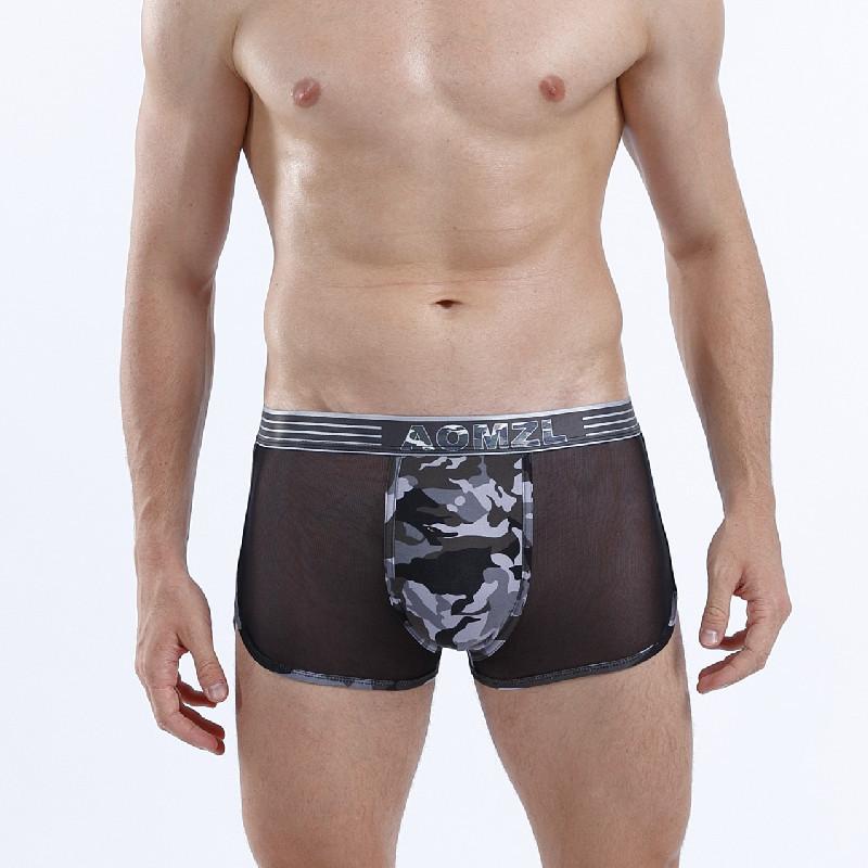 Cotton Men's Pants Thin Section of Non-marking Boxer Shorts Breathable Pants Boys Summer Comfortable Tide Four Corner Shorts