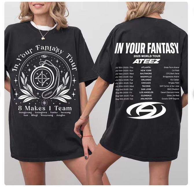 Футболка мирового тура ATEEZ 2025. 2XL