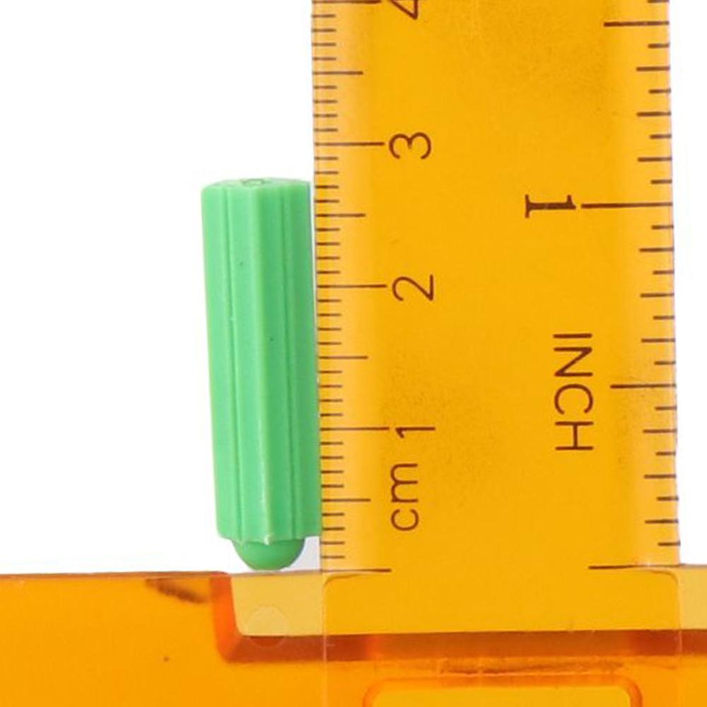 200pcs Green Masonry Screw Plastic Drywall Plugs Anchors Expansion Pipe Engineering Construction