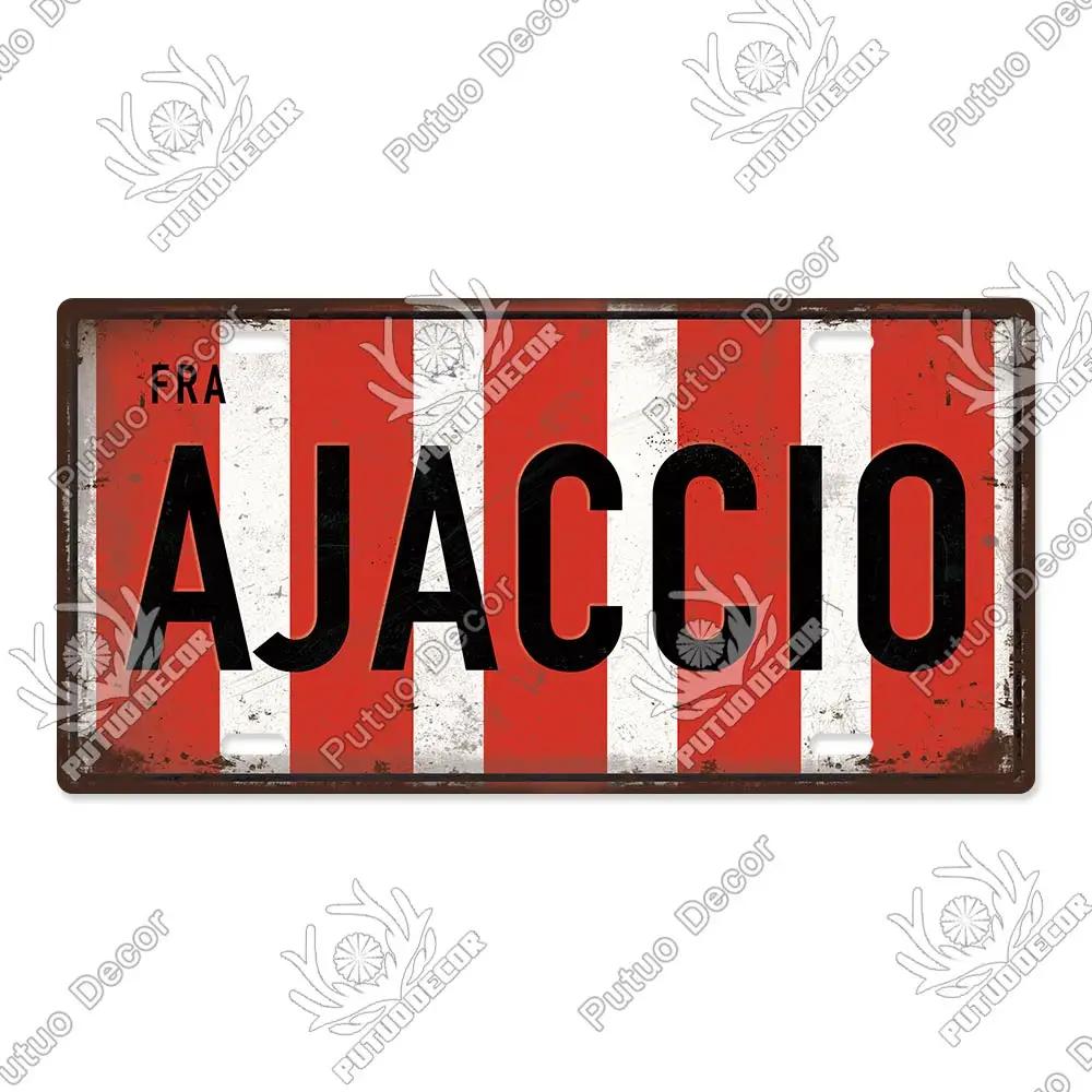 

Декор Putuo, металлический знак французского города, лицензионная табличка, металлическая винтажная жестяная вывеска, декор для бара, паба, человека, пещера, клуб, украшение 12x8inch20x30cm