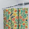 Modern Bathroom Shower Curtain With Floral Pattern Decorative Waterproof Fabric For Home Decoration In Bathrooms Accessories Cle