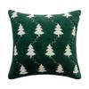 Para cama para sala de estar decoração de natal travesseiro árvore de natal fronha aconchegante noites quadradas capa de almofada