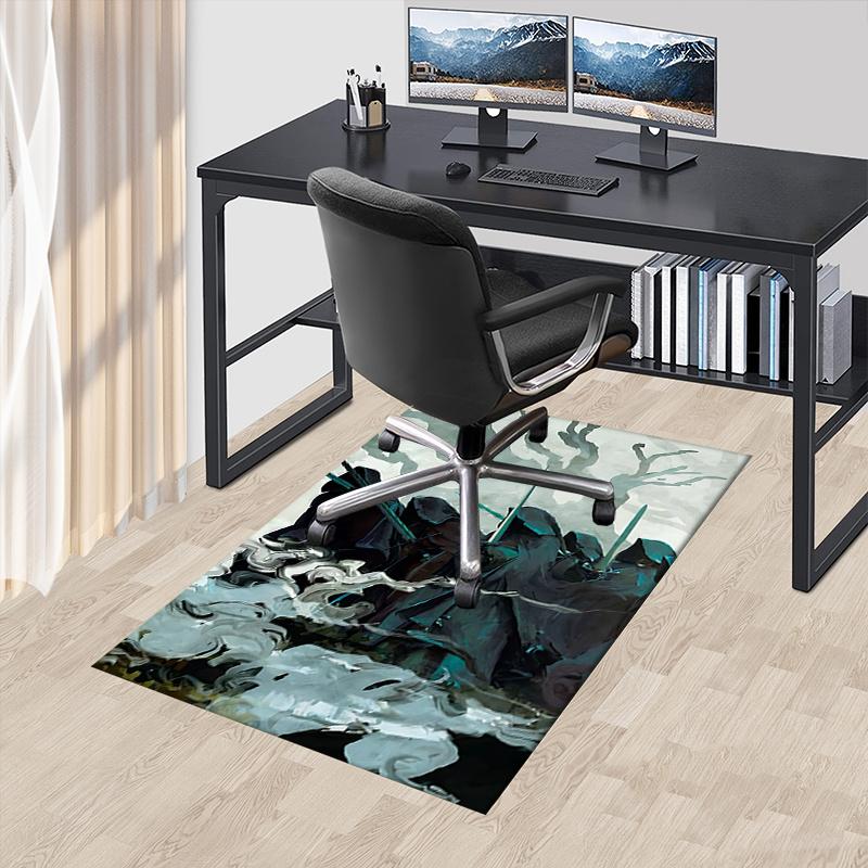 Lord of the Rings Polyester Office Carpet Chair Mats, Home Decor Dormitory Floor Protector with Anti-Skid Backing, Large Area Coverage,Chris 60cm by 90cm
