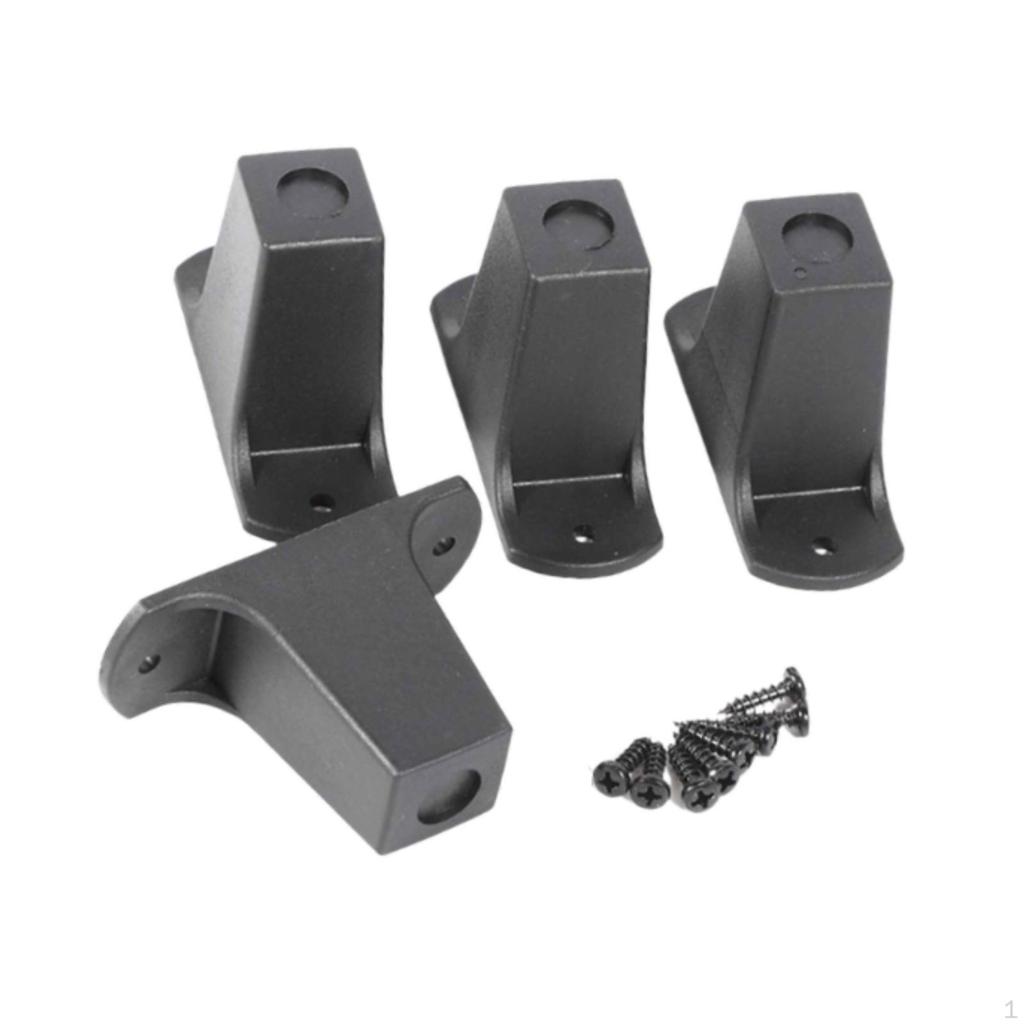 4 Pack of Duffle Bag Feet for Rolling Luggage with Mounting Components