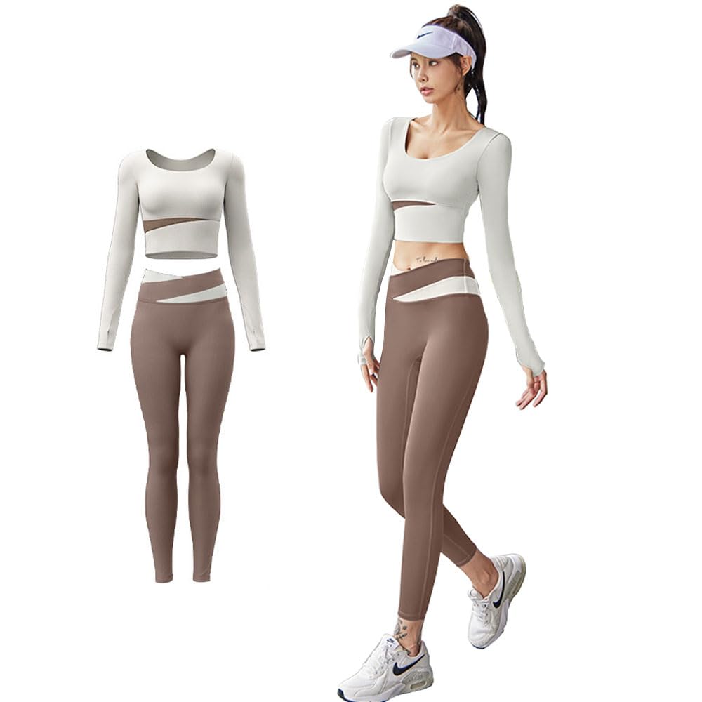 

Yodilala Одежда для йоги и тренировок с дышащим и эластичным спортивным бюстгальтером для идеальной формы и идеально подходит для и поездок на работу размера XL женская