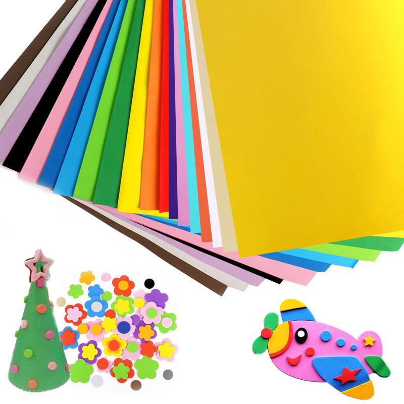18 Colors Colorful Eva Foam Sheets Cosplay EVA Foam 2mm Thick 50cm*50cm EVA Foam Papers for Arts Crafts DIY Project