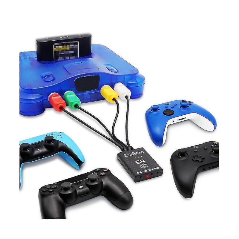 Bluetooth Wireless Game Controller Adapter For N64 Console Support Up To Four Wireless Game Control