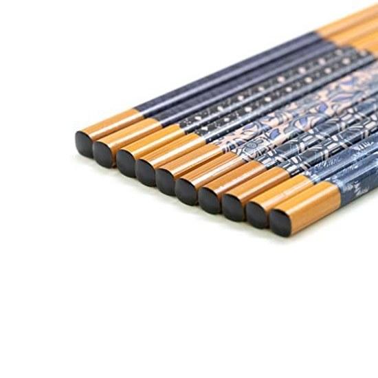 Wakasa Lacquer Chopsticks Non-slip Processing 22.5cm Set 5 Guests Bamboo Susutake Indigo Dye Made Japan 265052