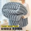 Rabbit Plush Blanket Thickened Winter Office Nap Sofa Coral Fleece Soft Warm Throw  Blankets for Beds