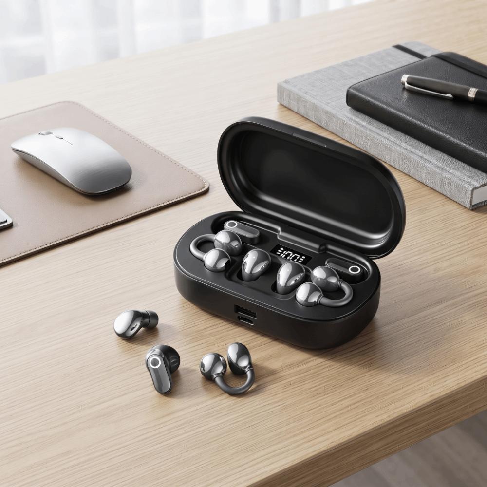 Clip on Wireless Earphone Noise Reduction in-ear Headphone Wireless Bluetooth Headphone Sleep