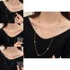Stylish 120cm Geometric Titanium Steel Necklace For Women Perfect For Layering