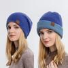 Knitted Hat Unisex With Solid Color Warm Hat Can Be Worn Both Inside And Outside
